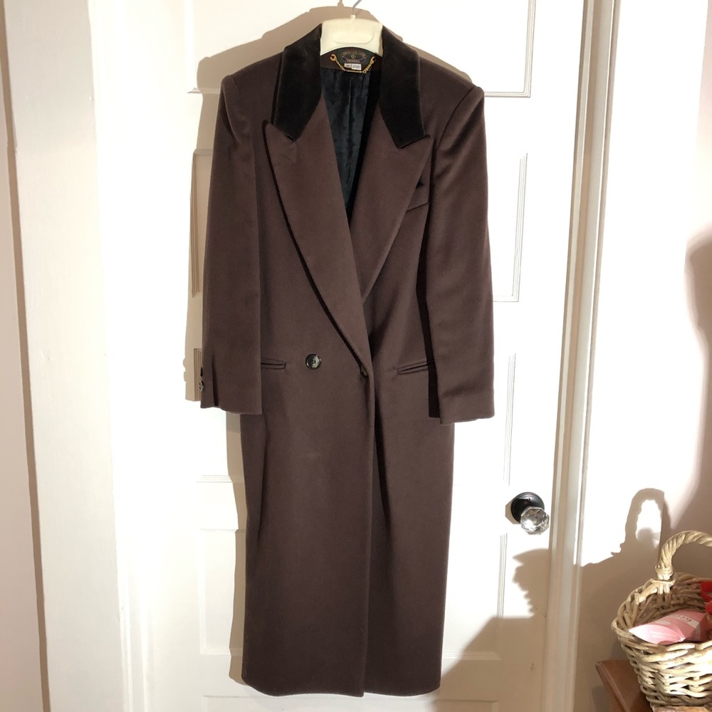 Charter Club Petites Vintage Brown Coat